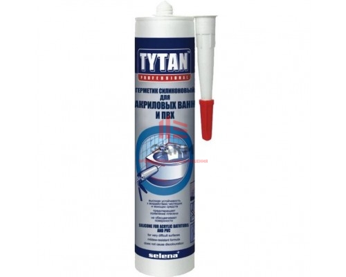 Tytan Professional / Титан герметик силиконовый для акриловых ванн и ПВХ 0,31 л