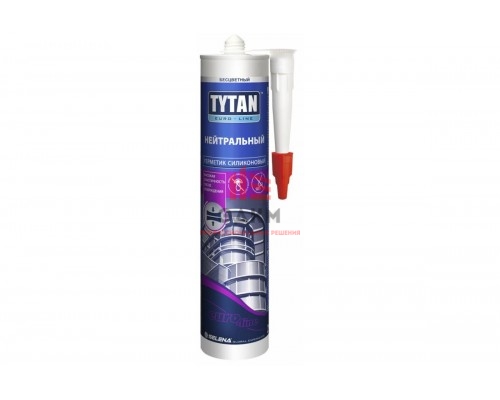 Tytan Euro-line / Титан силиконовый герметик нейтральный 0,29 л