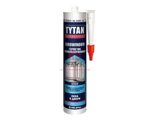 Tytan Professional Eurowindow / Титан герметик силиконакриловый для окон и дверей 0,28 л