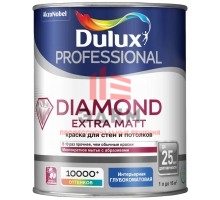 Краска для стен и потолков износостойкая Dulux Diamond Extra Matt | Дюлакс Даймонд Экстра Мат 1 л