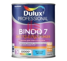 Водно-дисперсионная краска для стен и потолков Dulux Professional Bindo 7 | Дюлакс Биндо 7 матовая 0,9 л