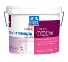 Ленинградские Краски Оптимум для стен и потолков интерьерная 3 кг