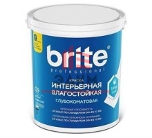 Brite Professional Ti Pure Quality / Брайт моющаяся влагостойкая краска для стен и потолков 0,9 л