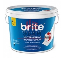 Brite Professional Ti Pure Quality / Брайт моющаяся влагостойкая краска для стен и потолков 9 л