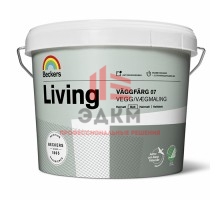 Beckers Living Vaggfarg 07 / Беккерс Ливинг Ваггфарг матовая краска для стен и потолков 0,9 л