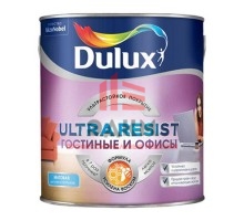 Моющаяся краска для стен Dulux Ultra Resist | Дюлакс Ультра Резист Гостиные и Офисы матовая 2,5 л