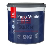Tikkurila Euro White / Тиккурила Евро Безупречный потолок краска для потолка 2,7 л