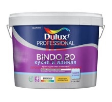 Интерьерная краска для кухни и ванной Dulux Professional Bindo 20 | Дюлакс Биндо 20 полуматовая 9 л