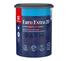 Tikkurila Euro Extra 20 / Тиккурила Евро Экстра 20 полуматовая краска для влажных помещений 0,9 л
