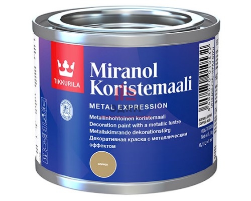 Tikkurila Miranol Koristemaali / Тиккурила Миранол декоративная краска металлик 0,1 л