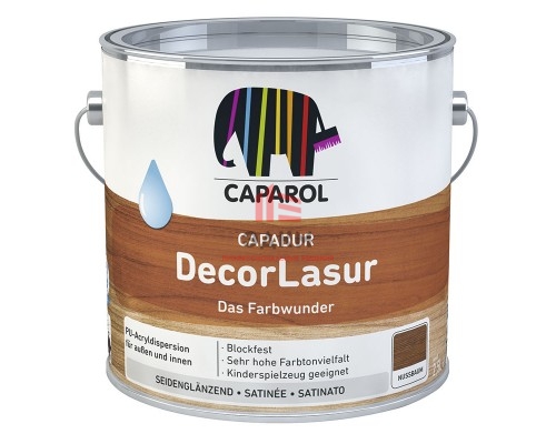 Caparol Capadur DecorLazur / Капарол Деколазурь водоразбавляемая универсальная 2,5 л