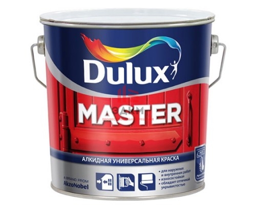 Алкидная краска универсальная Dulux Master 30 | Дюлакс Мастер 30 полуматовая 0,9 л