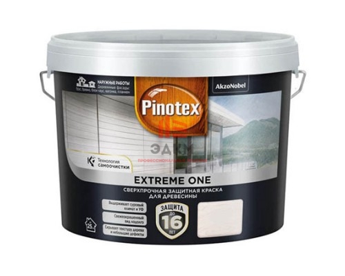 Pinotex Extreme ONE / Пинотекс Экстрим сверхпрочная защитная краска для древесины 0,9 л