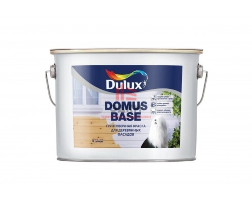 Грунтовочная краска для деревянных фасадов Dulux Domus Base | Дюлакс Домус Бейс белая 10 л
