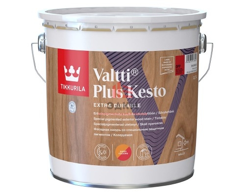 Tikkurila Valtti Plus Kesto / Тиккурила Валтти Плюс Кесто водоразбавляемая фасадная лазурь 9 л