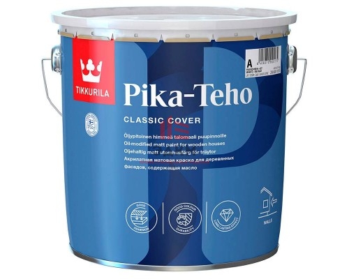 Tikkurila Pika Teho / Тиккурила Пика Техо водорастворимая фасадная краска для дерева  9 л