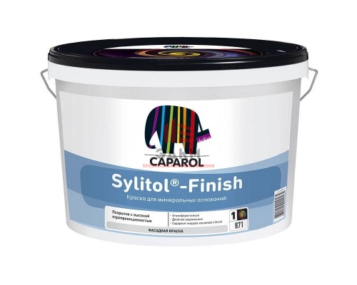 Caparol Sylitol Finish / Капарол Солитол Финиш краска силикатная фасадная  9,4 л