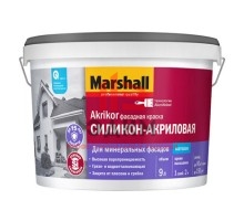 Marshall Akrikor / Маршал Акрикор краска фасадная силикон акриловая 9 л