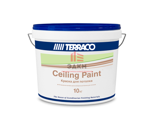 Terraco Ceelling Paint / Террако Силинг Пэинт краска акриловая для потолков 10 кг