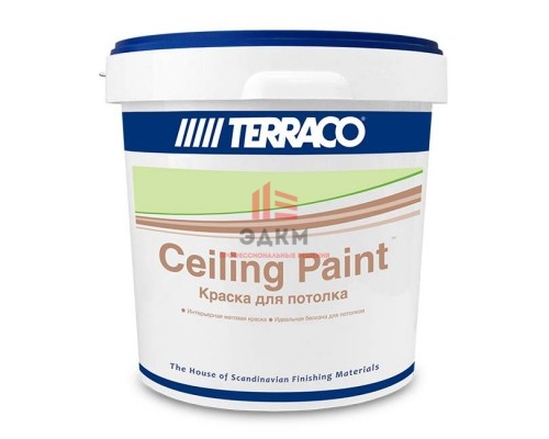 Terraco Ceelling Paint / Террако Силинг Пэинт краска акриловая для потолков 5 кг Terraco Ceelling Paint / Террако Силинг Пэинт краска акриловая для потолков 5 кг