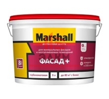 Marshall Fasad / Маршал Фасад плюс глубоко матовая акриловая краска для наружных и внутренних работ 9 л