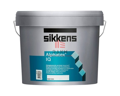 Sikkens Alphatex IQ / Сиккенс Альфатекс Ай Кью краска полуматовая особопрочная 4,8 л