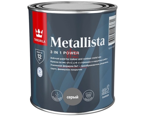 Tikkurila Metallista / Тиккурила Металлиста краска по ржавчине 0,9 л