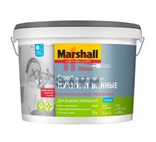 Marshall / Маршал для кухни и ванной влагостойкая краска для влажных помещений 9 л