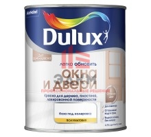 Износостойкая краска на водной основе полуматовая Dulux | Дюлакс Легко обновить Окна и Двери 0,75 л