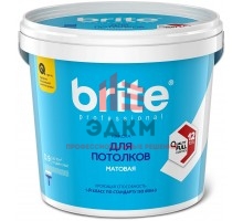 Brite Professional Ti Pure Quality / Брайт профессиональная супербелая краска для потолков 0,9 л
