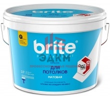 Brite Professional Ti Pure Quality / Брайт профессиональная супербелая краска для потолков 2,7 л