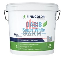 Finncolor Oasis Super White / Финнколор Оазис краска для потолков 3 л