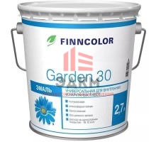 Finncolor Garden 30 / Финнколор Гарден 30 эмаль алкидная полуматовая 2,7 л