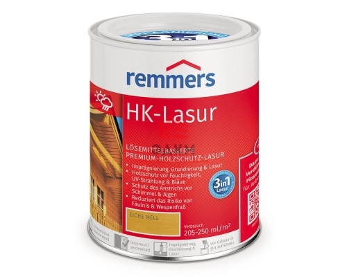 Remmers HK-Lasur / Реммерс декоративная лазурь по дереву для наружных работ 0,75 л