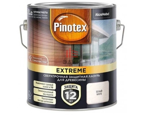 Pinotex Extreme / Пинотекс Экстрим лазурь с эффектом самоочистки  2,5 л