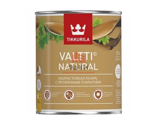 Tikkurila Valtti Natural / Тиккурила Валтти Натурал ультрастойкая лазурь с прозрачным покрытием 0,9 л