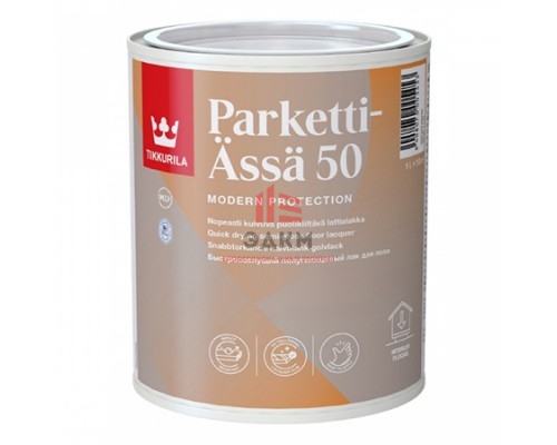 Tikkurila Parketti Assa 50 / Тиккурила Паркетти Ясся лак для пола полуглянцевый 1 л