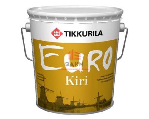 Tikkurila Euro Kiri / Тиккурила Евро Кири лак паркетный полуматовый 2,7 л