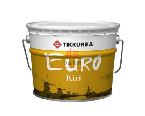 Tikkurila Euro Kiri / Тиккурила Евро Кири лак паркетный полуматовый 9 л