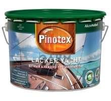 Pinotex Lacker Yacht / Пинотекс алкидно-уретановый яхтный лак полуматовый  9 л