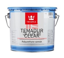 Tikkurila Temadur Clear / Тиккурила Темадур Клиэ лак полиуретановый двухкомпонентный для металла 4,5 л
