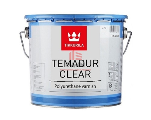 Tikkurila Temadur Clear / Тиккурила Темадур Клиэ лак полиуретановый двухкомпонентный для металла 4,5 л