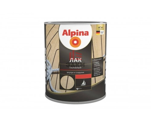 Alpina / Альпина лак палубный алкидно уретанновый 0,75 л