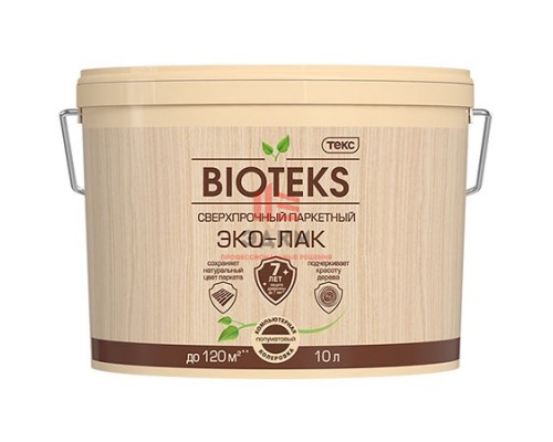 Bioteks / Биотекс сверхпрочный паркетный эко лак на акриловой основе  10 л