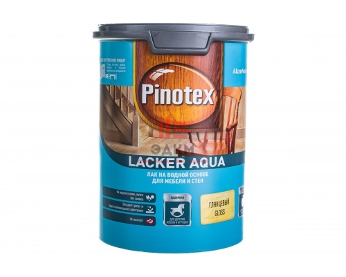 Pinotex Lacker Aqua 70 / Пинотекс Аква Лак на водной основе для стен и мебели глянцевый 1 л