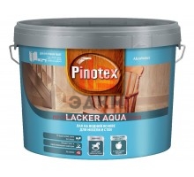 Pinotex Lacker Aqua 70 / Пинотекс Аква Лак на водной основе для стен и мебели глянцевый 9 л