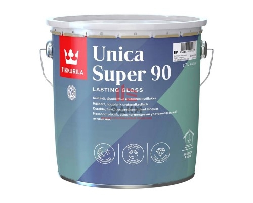Tikkurila Unica Super 90 / Тиккурила Уника Супер яхтный лак глянцевый 2,7 л