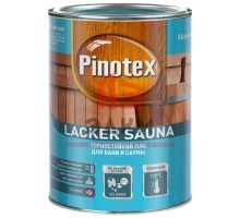 Pinotex Lacker Sauna 20 / Пинотекс термостойкий лак для сауны и бани полуматовый 1 л