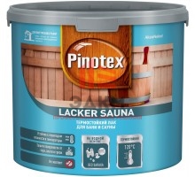 Pinotex Lacker Sauna 20 / Пинотекс термостойкий лак для сауны и бани полуматовый 2,7 л