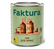 Faktura / Фактура алкидно уретановый, водостойкий лак для террас для наружных и внутренних работ 0,7 л